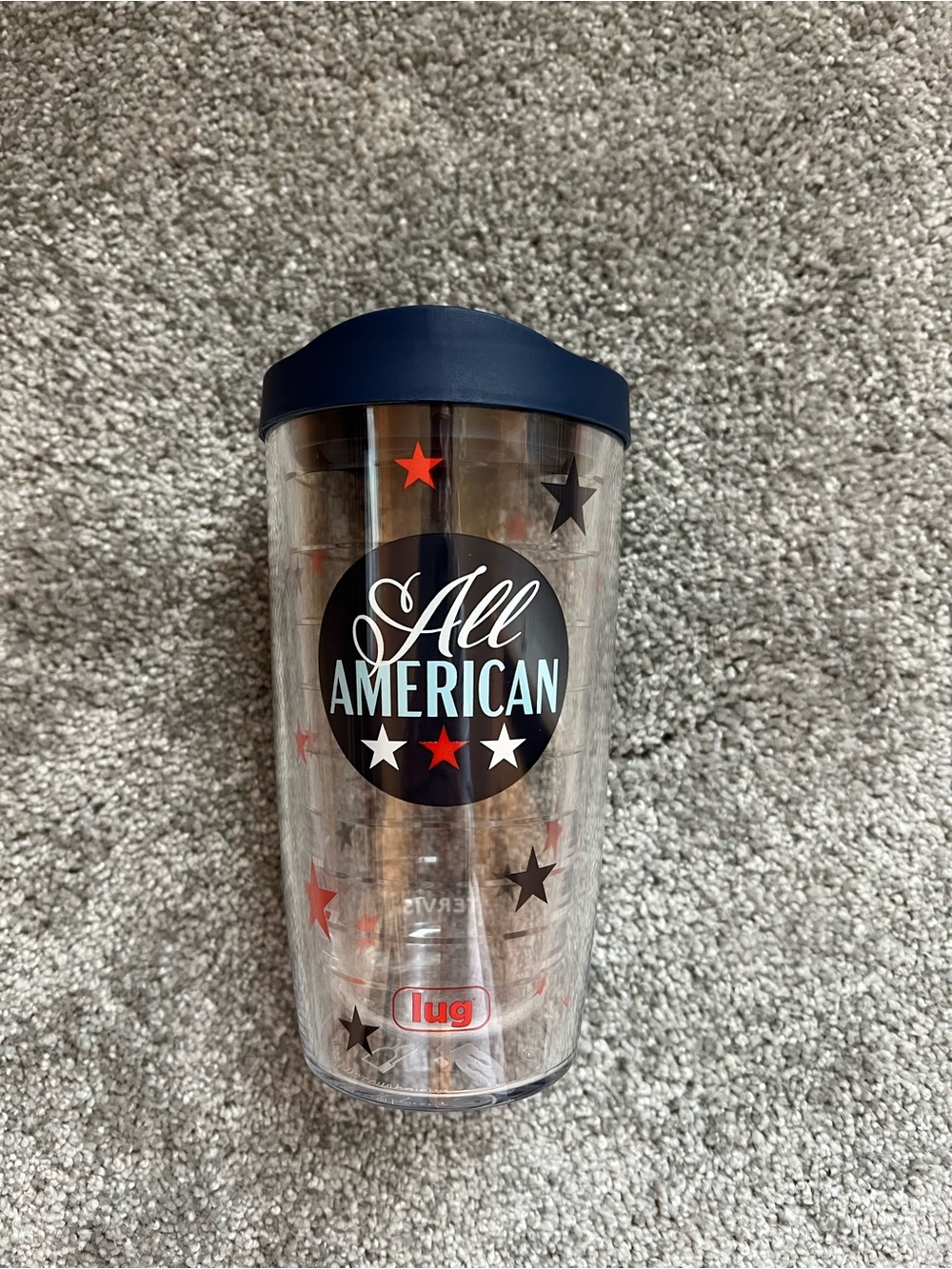 lug All American Clear Tervis Tumbler with Navy Lid and Red, navy  Stars